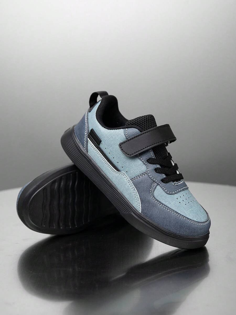 زوج بأحذية رياضية للأطفال ، نسيج تنفس مرن ، ماص للصدمات سريع الجفاف ، خفيف الوزن مقاوم للماء ، مانع الانزلاق ، مصنوع من جلد PU متين للرياضة ، الشارع والجري للأولاد والبنات - الصورة 19