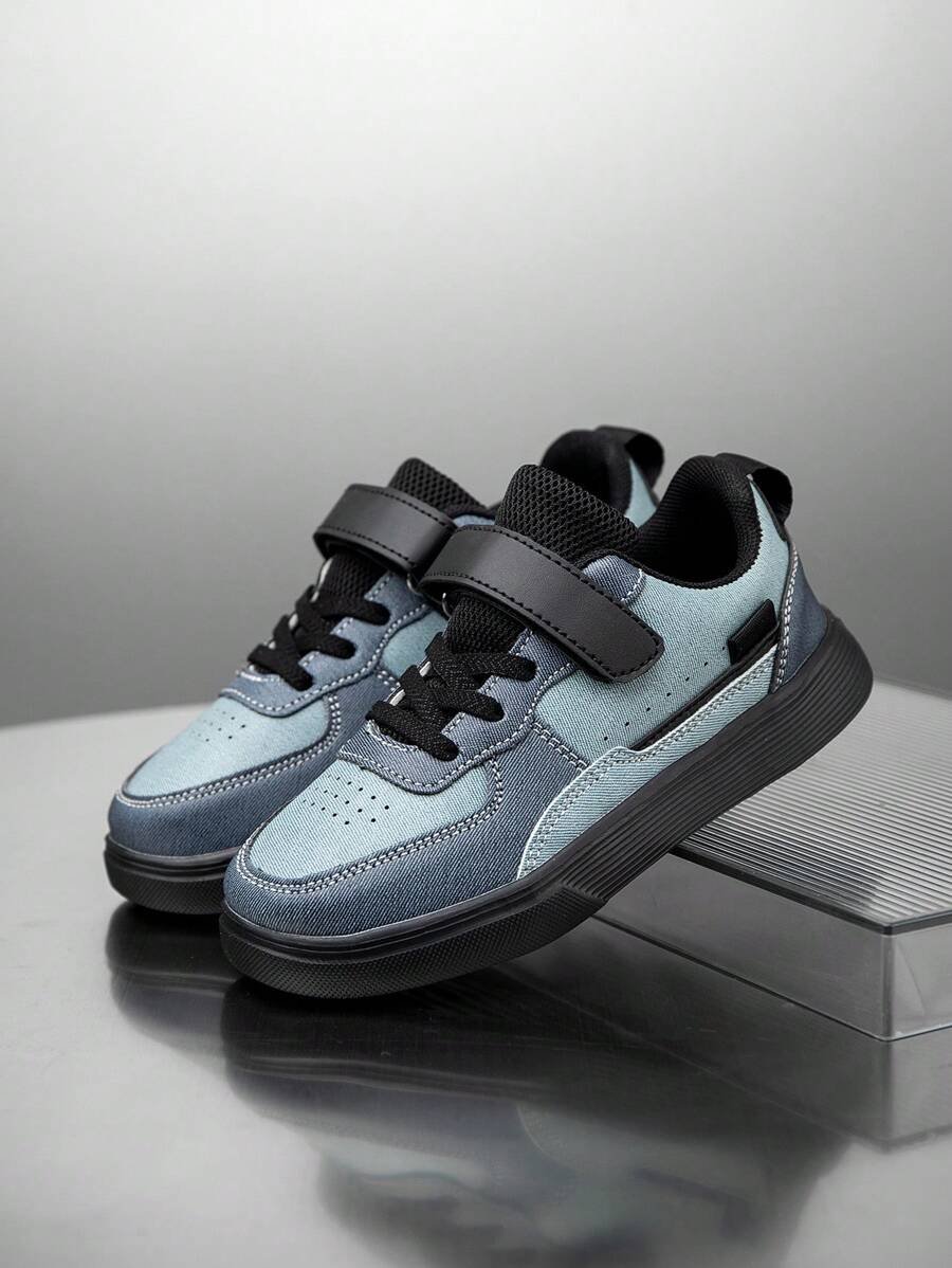 زوج بأحذية رياضية للأطفال ، نسيج تنفس مرن ، ماص للصدمات سريع الجفاف ، خفيف الوزن مقاوم للماء ، مانع الانزلاق ، مصنوع من جلد PU متين للرياضة ، الشارع والجري للأولاد والبنات - الصورة 23