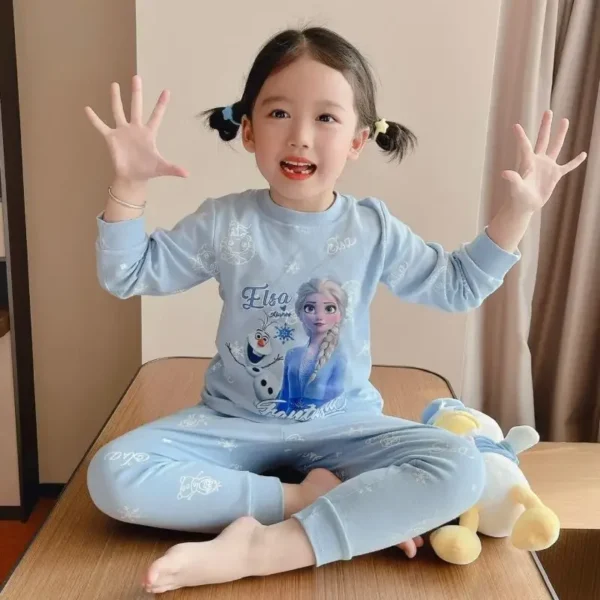 ⁦أنيمي الشكل إلسا 2 قطعة Kawaii منامة ملابس المنزل⁩ - الصورة ⁦2⁩