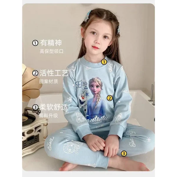 ⁦أنيمي الشكل إلسا 2 قطعة Kawaii منامة ملابس المنزل⁩ - الصورة ⁦3⁩