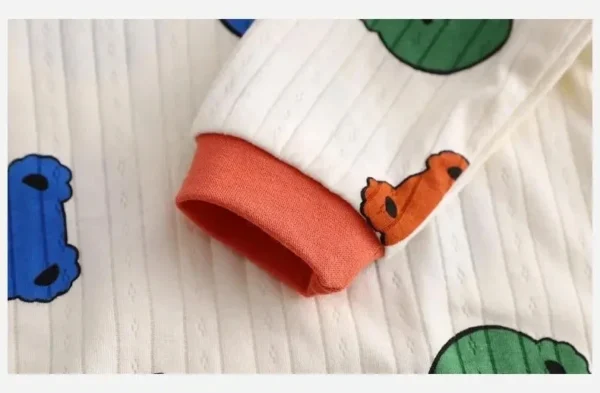 ⁦أطقم ملابس أطفال للأطفال، ملابس نوم بأكمام طويلة⁩ - الصورة ⁦3⁩