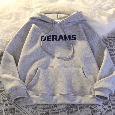 سويت شيرت بغطاء للرأس ماركة ، ثقيل الوزن وأكمام طويلة للرجال