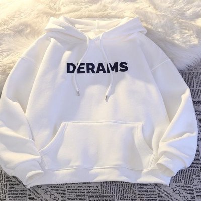 سويت شيرت بغطاء للرأس ماركة ، ثقيل الوزن وأكمام طويلة للرجال - الصورة 2