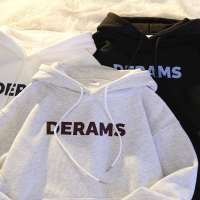 سويت شيرت بغطاء للرأس ماركة ، ثقيل الوزن وأكمام طويلة للرجال - الصورة 5