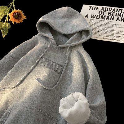 بلوزه نمط أغطية رأس مطبوعة للرجال الخريف عادية القطن الصوف المتضخم - الصورة 2